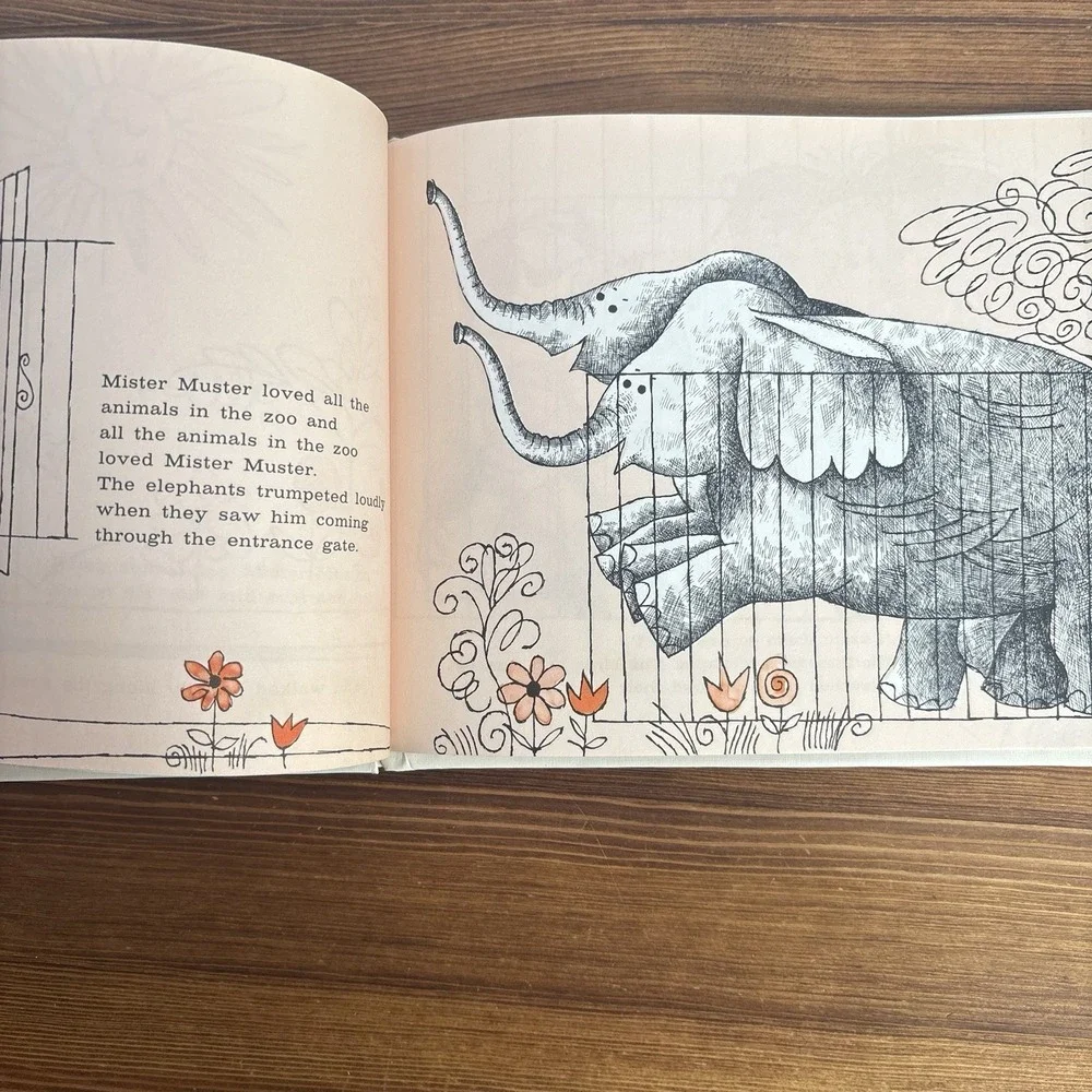 A Zoo for Mister Muster Arnold Lobel 1962 Vintage Hardcover Harper & Row